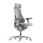 LiberNovo Omni ergonomic chair in Space Grey, three-quarter view