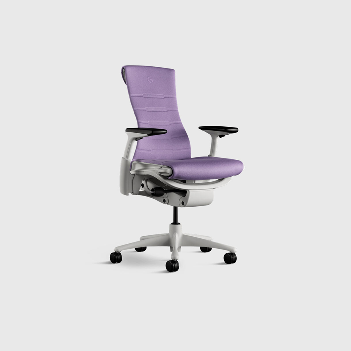 Herman Miller Embody Gaming Chair in Amethyst & White — alternate view